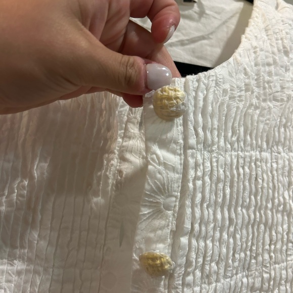NWOT English Factory White Eyelet Dress - Picture 8 of 12